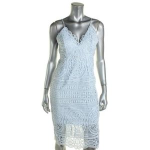 Bardot Dawn Light Blue Lace Dress (New)